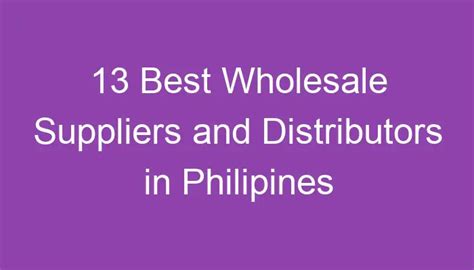 abc distribution company philippines|Top Wholesale And Distribution Companies in Philippines.